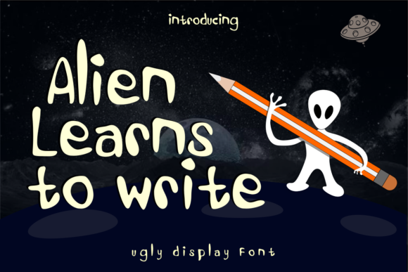 Alien Learns to Write: A Display Font for Editorial Creativity