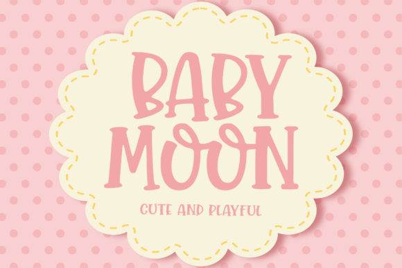 Baby Moon Font for Web Design and Branding