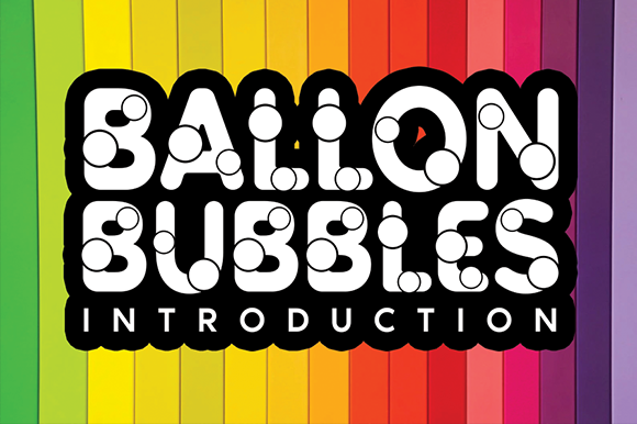 Ballon Bubbles: A Playful Display Font for Web Design