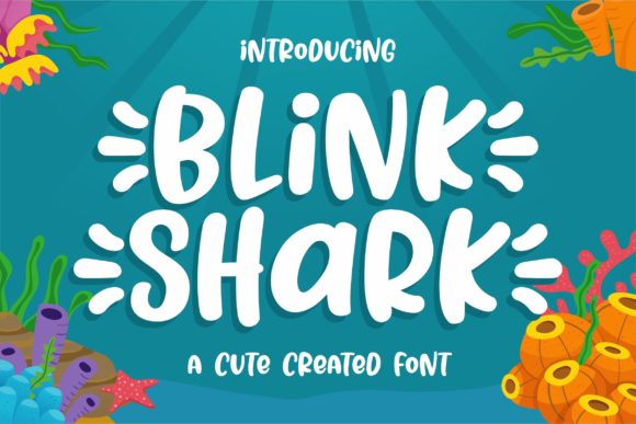 Blink Shark Font for Handmade Creations