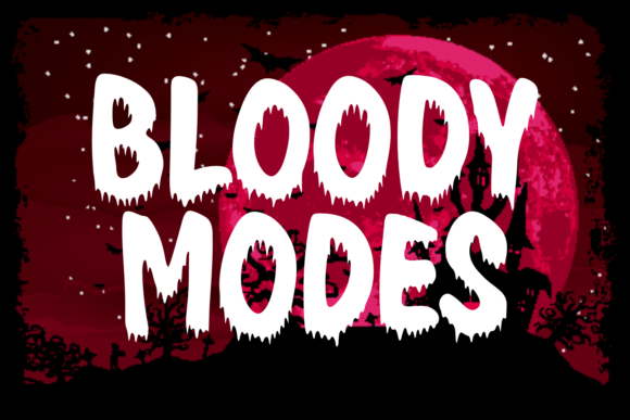 Bloody Modes: A Bold Display Font for Editorial Design