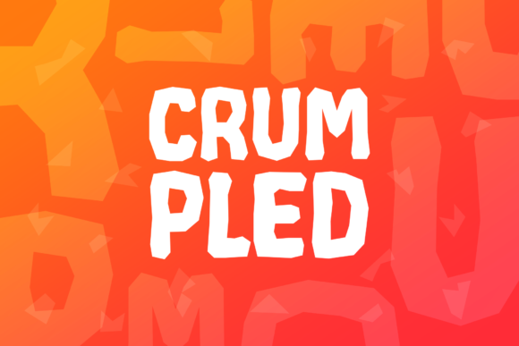 Crumpled Font for Bold Digital Branding