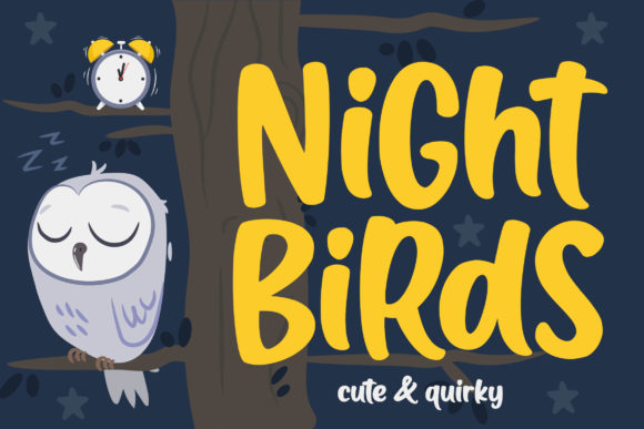Enhance Your Brand with the Night Birds Display Font