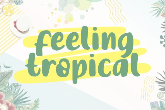 Feeling Tropical: A Playful Display Font for Editorial Design
