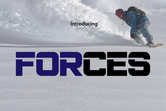 Forces: A Bold Display Font for Crafters and Product Creators