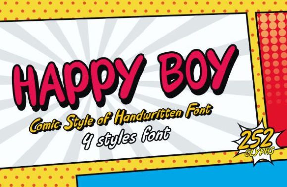 Happy Boy: The Display Font That Elevates Your Brand’s Visual Impact