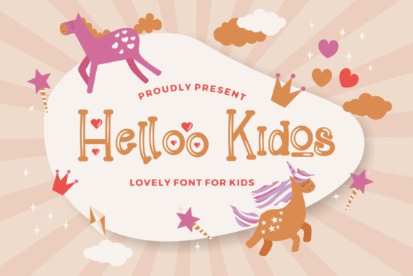 Helloo Kidos: A Playful Display Font for Branding and Creativity