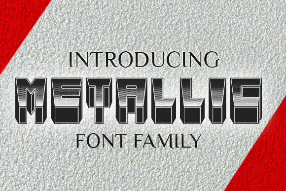 Metallic Display Font Review for Design Projects