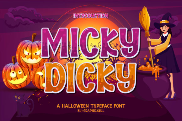 Micky Dicky: A Bold Display Font for Editorial Creativity