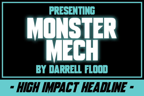 Monster Mech Font for Bold Editorial Design