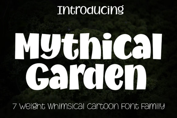 Mythical Garden: A Bold Display Font for Creative Branding