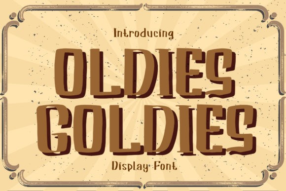 Oldies Goldies: A Playful Display Font for Editorial Design