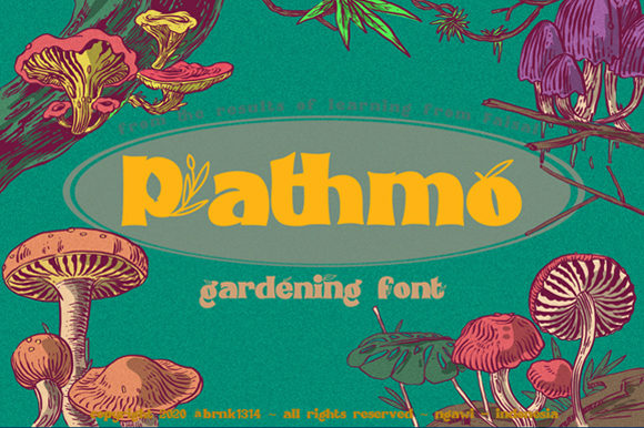 Pathmo: A Flower-Themed Display Font for Creative Projects