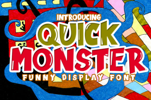 Quick Monster: A Playful Display Font for Editorial Design