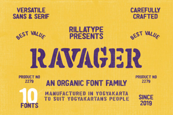 Ravager: A Bold Display Font for Web Design