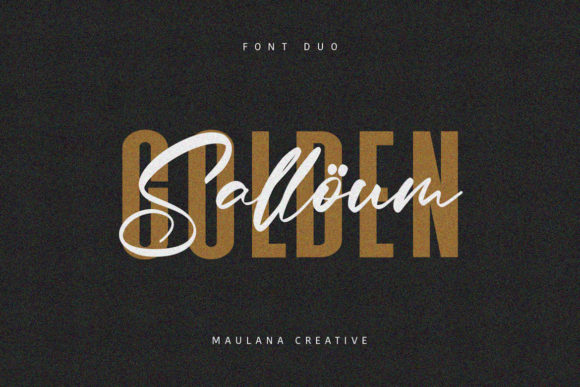 Salloum Golden Font Duo for Editorial Design