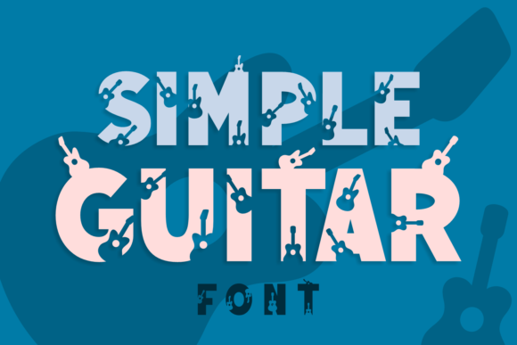 Simple Guitar: A Bold Display Font for Editorial Design