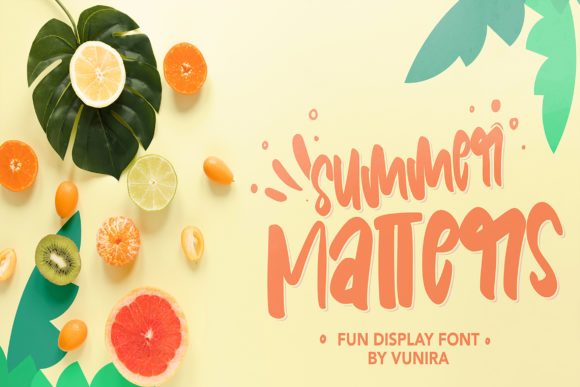 Summer Matters: A Display Font for Editorial Design