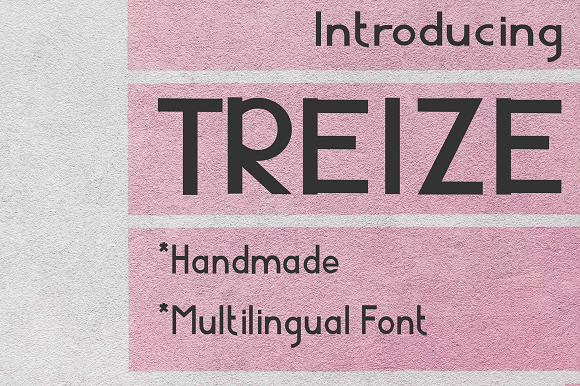 Treize: A Bold Display Font for Creative Branding