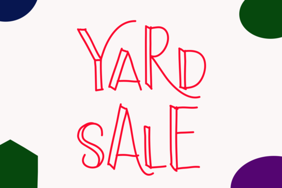 Yard Sale: A Joyful Font for Handmade Creations